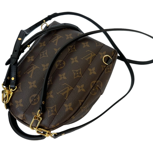 Authentic🥰Louis Vuitton Palm Springs Mini Backpack BB Crossbody Brown Monogram - Picture 6 of 12